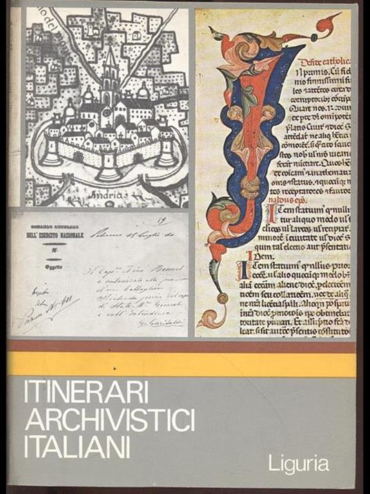 Itinerari archivistici italiani Liguria - copertina