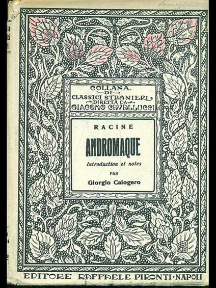 Andromaque - Jean Racine - copertina