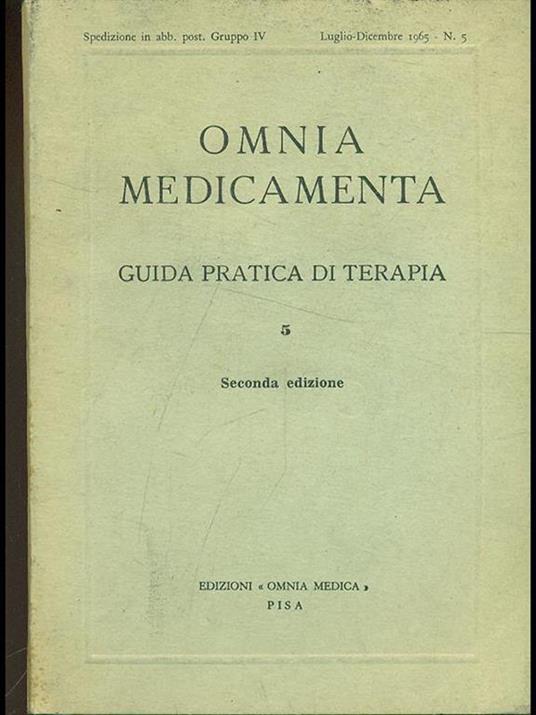 Oomnia mkedicamenta n. 5/luglio-dicembre 1965 - copertina