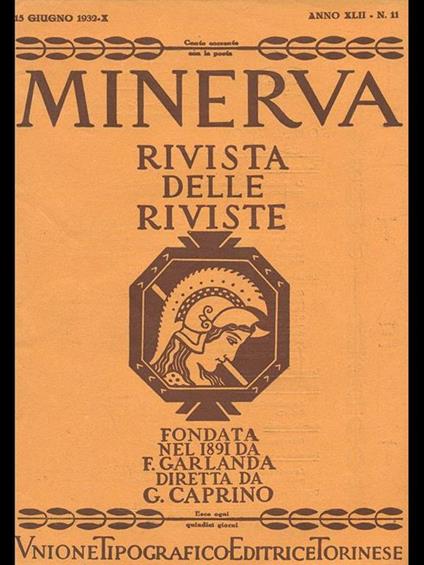 Minerva. Rivista delle riviste n. 11/15giugno 1932 - copertina