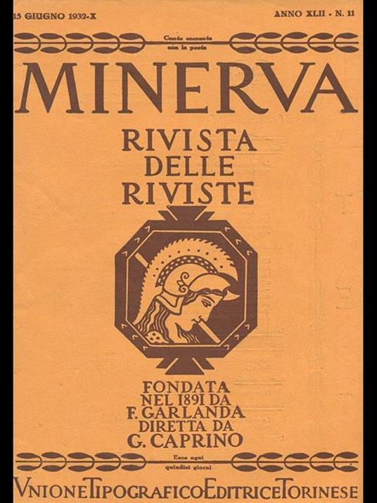 Minerva. Rivista delle riviste n. 11/15giugno 1932 - copertina
