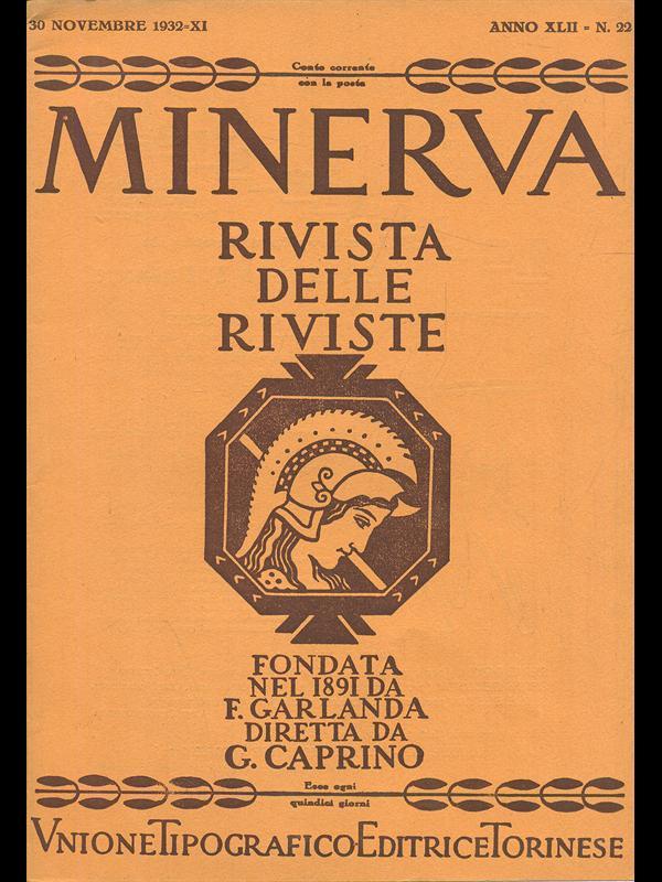 Minerva. Rivista delle riviste n. 22/30novembre 1932