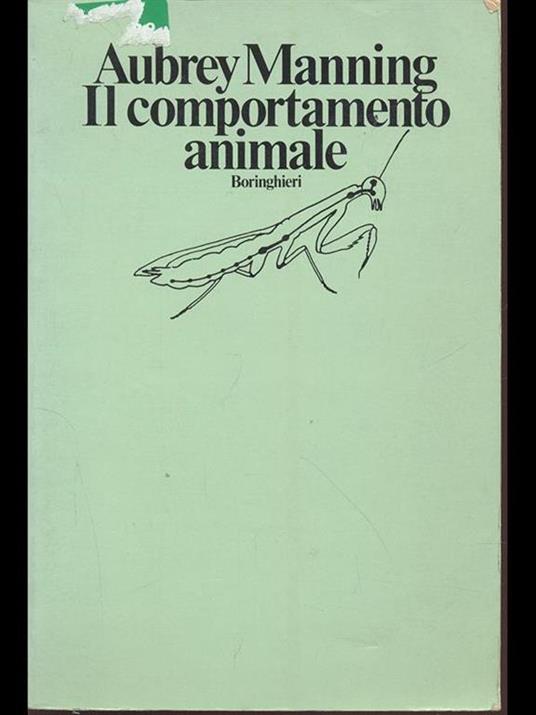 Il comportamento animale - Aubrey Manning - copertina