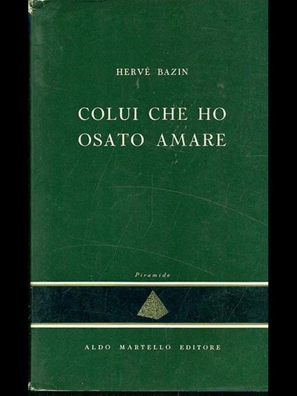 colui che ho osato amare - copertina