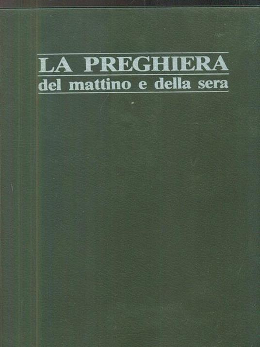 La preghiera del mattino e della sera - copertina