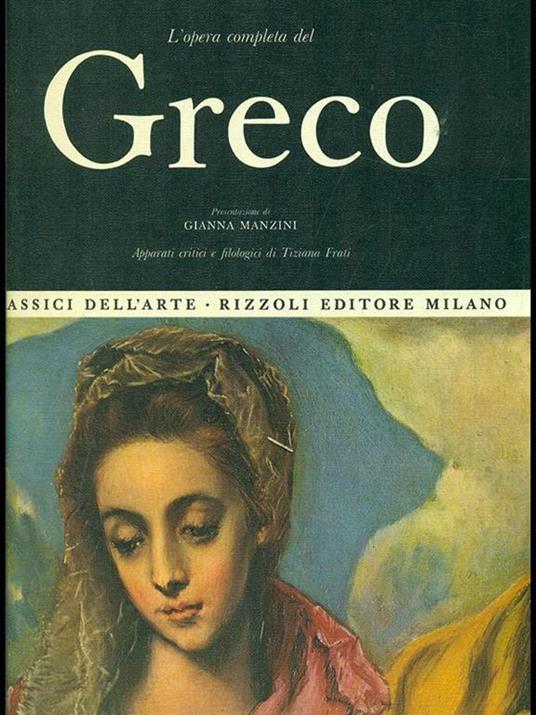 L' opera completa del Greco - Tiziana Frati - copertina