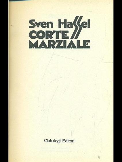 Corte marziale - Sven Hassel - copertina