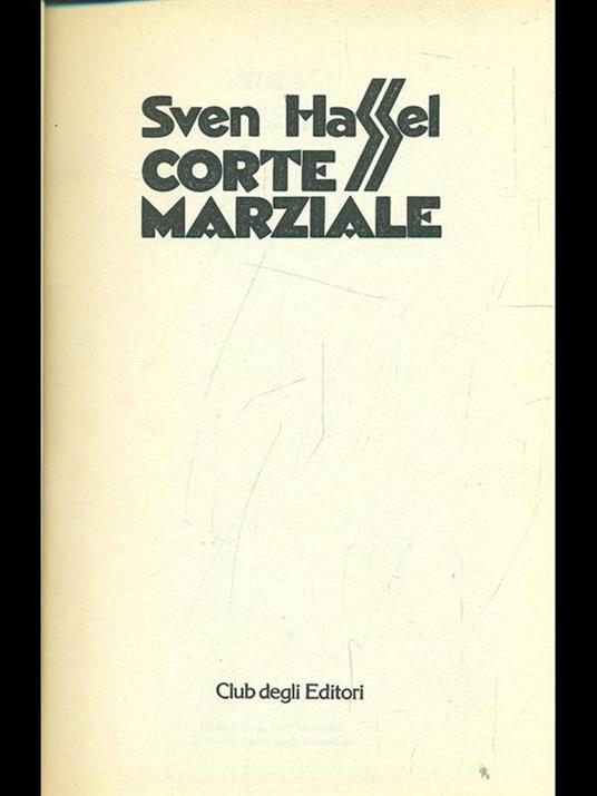 Corte marziale - Sven Hassel - copertina