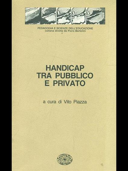 Handicap tra pubblico e privato - vito Piazza - copertina