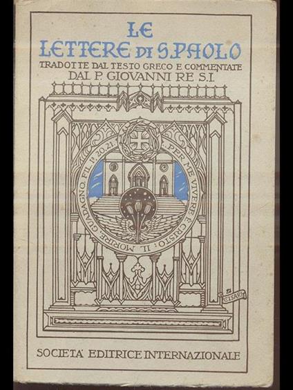 Le lettere di S. Paolo - copertina