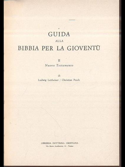 Guida alla Bibbia per la gioventù 2 - Leitheiser,Pesch - copertina