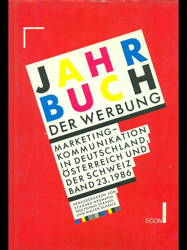 Jahr buch der werbung 23/1986