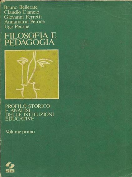 Filosofia e pedagogia 1 - copertina