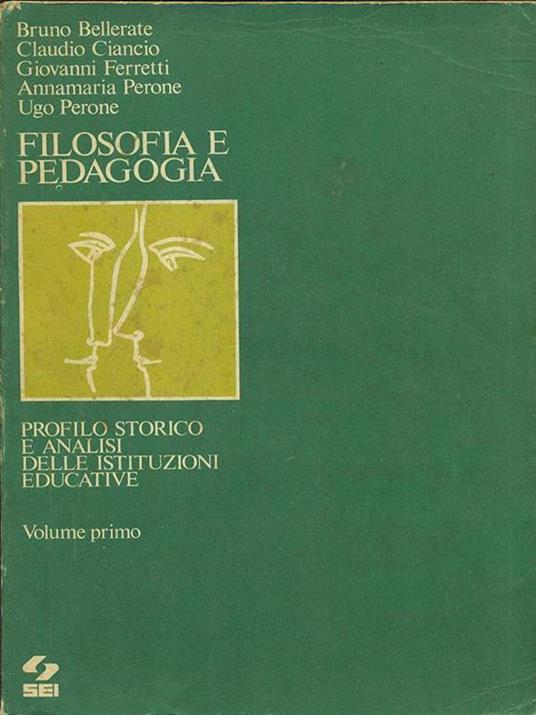 Filosofia e pedagogia 1 - copertina