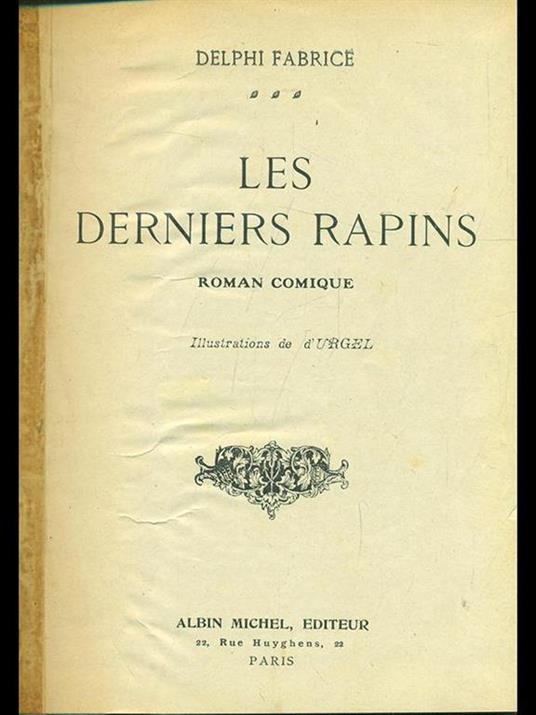 Les derniers rapins - copertina