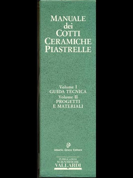 Manuale dei cotti ceramiche piastrelle - copertina