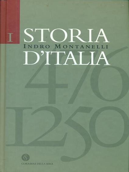 Storia d'Italia 476-1250 - Roberto Gervaso - copertina