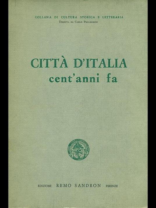 Città d'Italia cent'anni fa - copertina