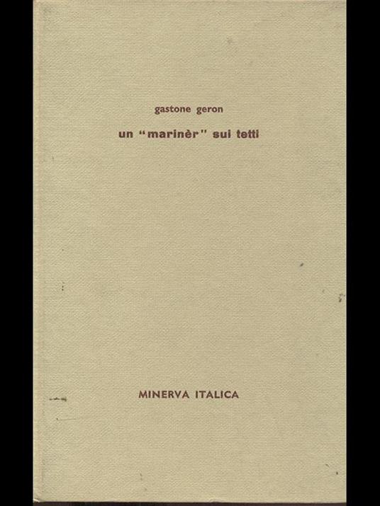 Un mariner sui tetti - Gastone Geron - copertina