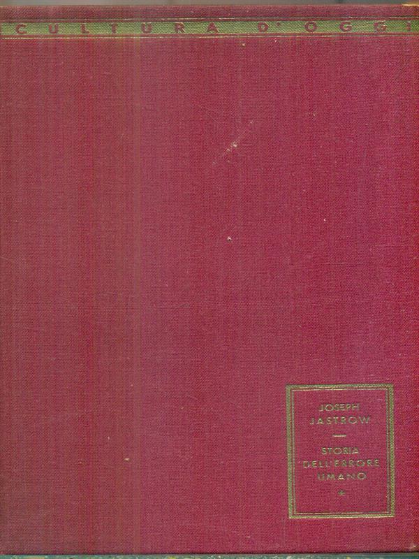 Storia dell'errore umano