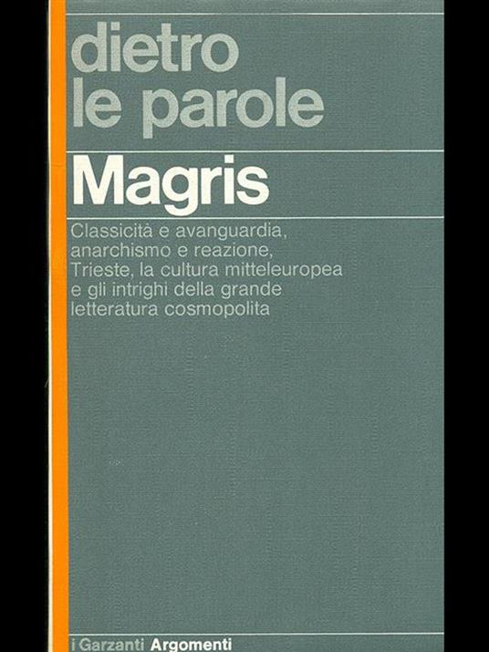 Dietro le parole - Claudio Magris - copertina