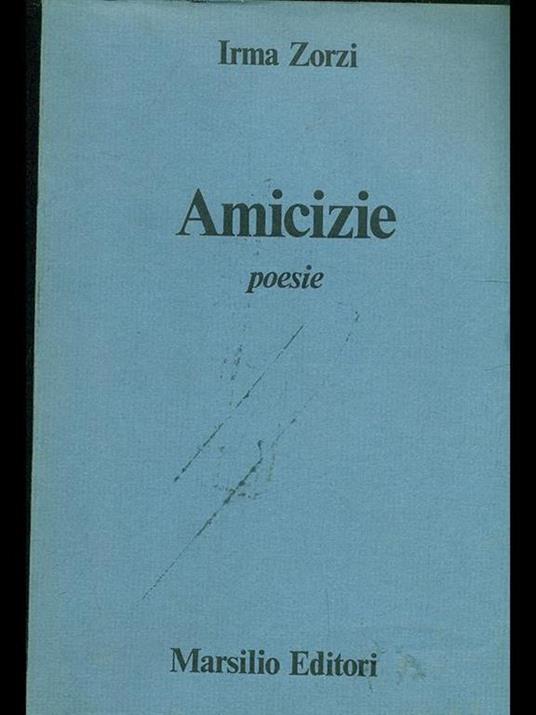 Amicizie. Poesie - copertina