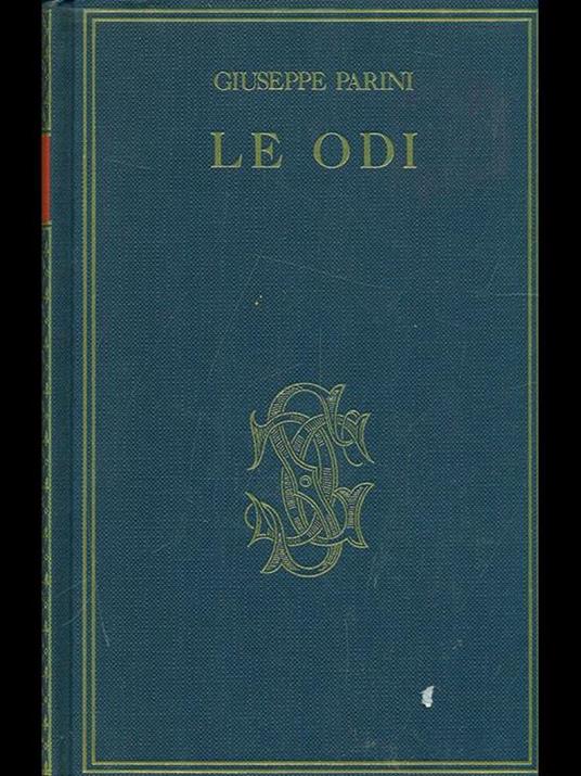 Le odi - copertina