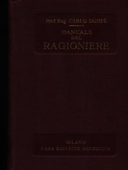 Manuale del ragioniere - Carlo Dompé - copertina