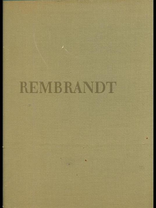 Rembrandt - Antonio Muñoz - copertina