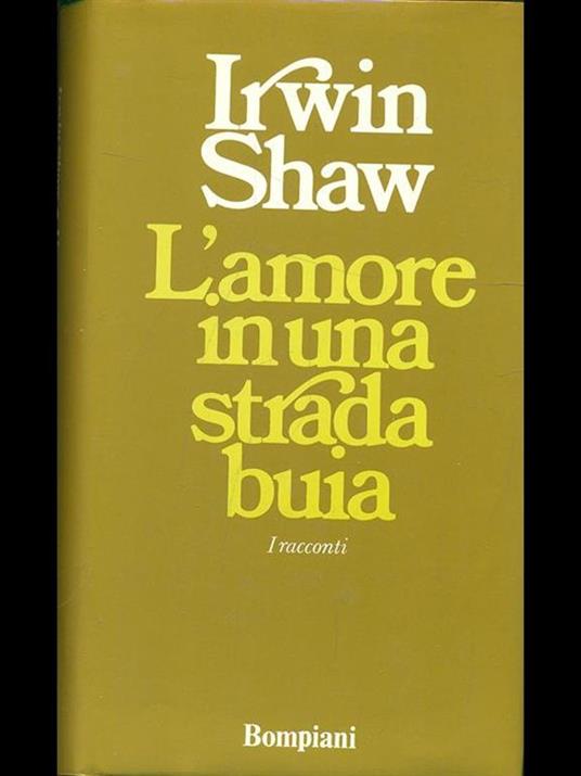 L' amore in una strada buia - copertina