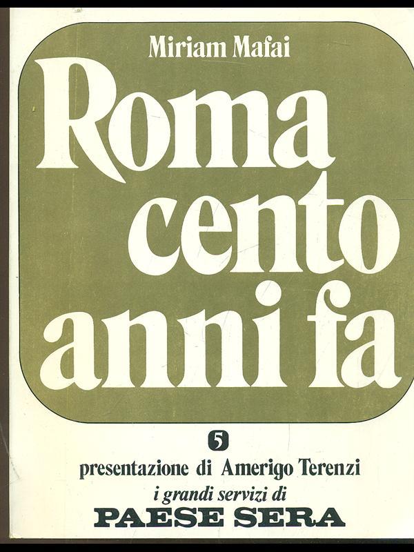 Roma cento anni fa