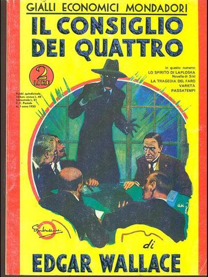 Il consiglio dei quattro - Edgar Wallace - copertina