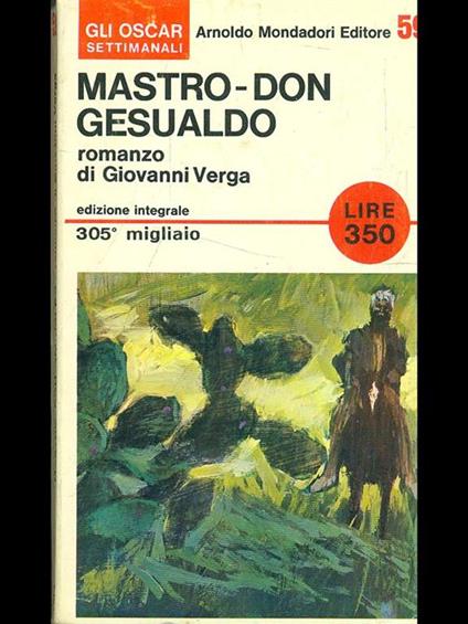 Mastro Don Gesualdo - Giovanni Verga - copertina