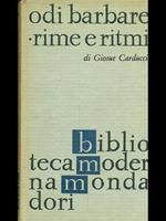 Odi barbare. Rime e ritmi