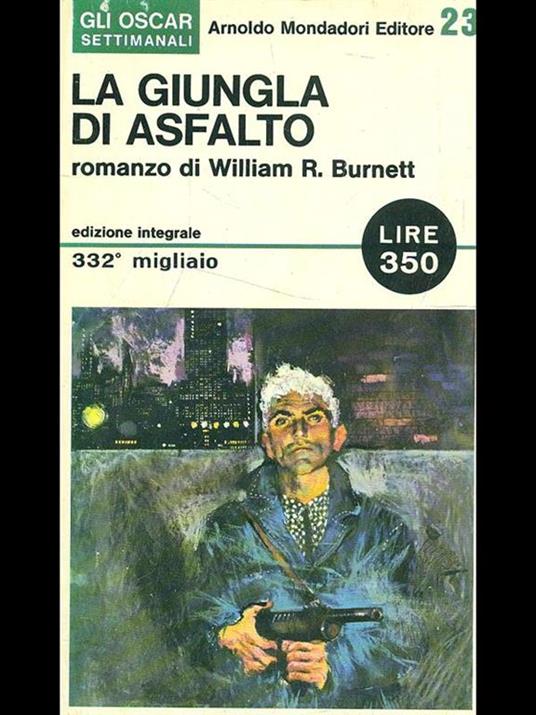 La giungla d'asfalto - William R. Burnett - copertina