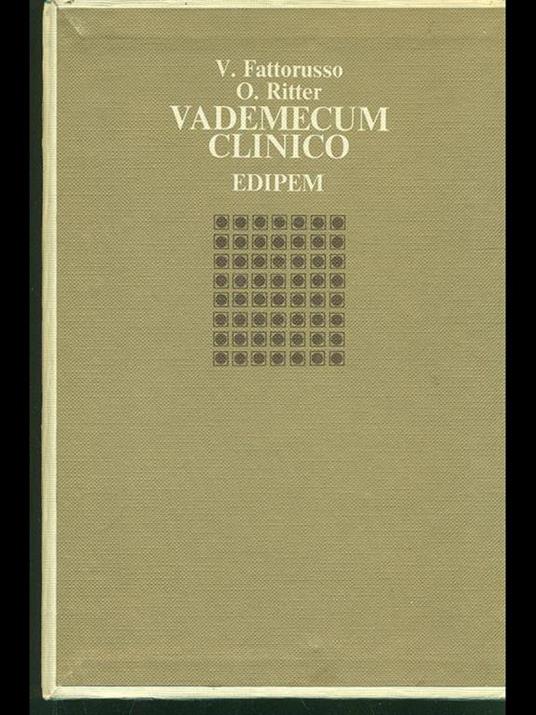 Dizionario di farmacologia clinica - Vittorio Fattorusso - copertina