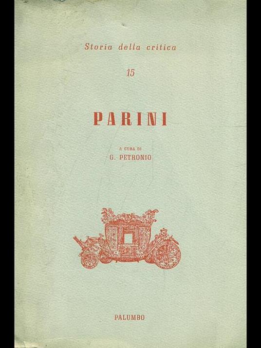 Parini - Giuseppe Petronio - copertina