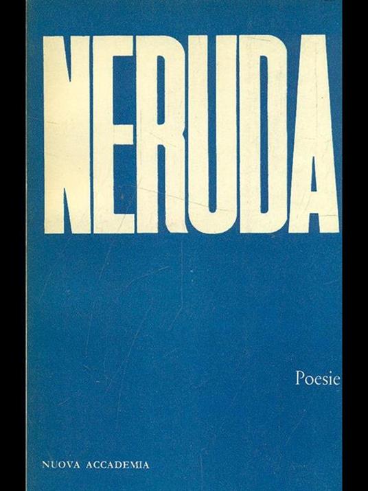 Poesie - Pablo Neruda - copertina
