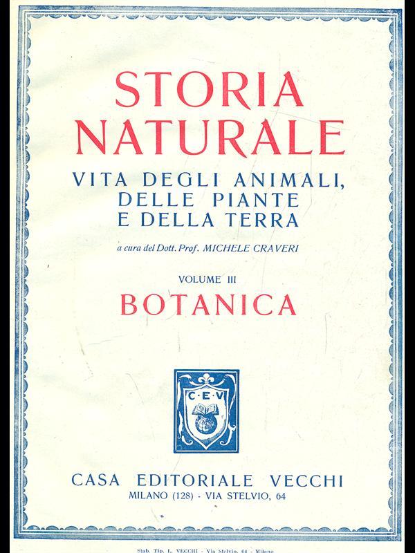Storia naturale Vol. 3. Botanica