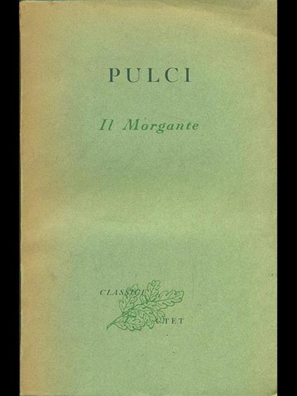 Il Morgante - Luigi Pulci - copertina