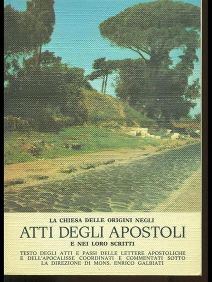 La Chiesa delle origini negli atti degli apostoli e nei loro scritti - copertina