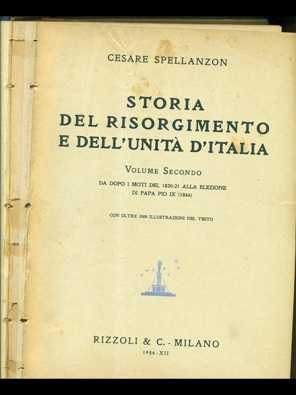 Storia del Risorgimento e dell'Unità d'Italia. Vol. 2
