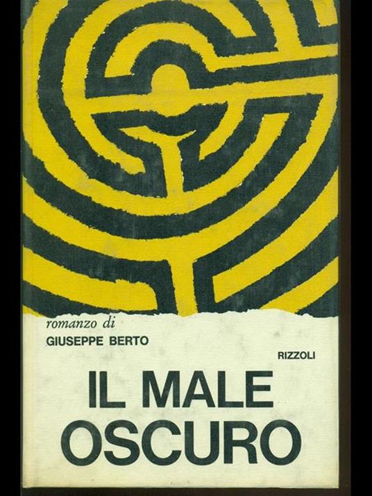 Il male oscuro - Giuseppe Berto - copertina