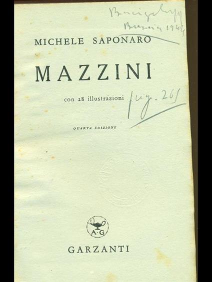 Mazzini. Vol. I - Michele Saponaro - copertina
