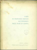 L' arte di Francesco Menzio all'Università degli Studi di Genova
