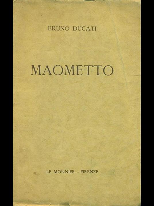 Maometto - Bruno Ducati - copertina