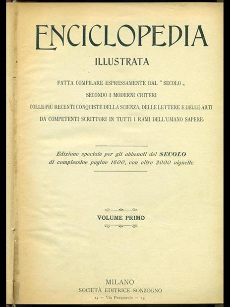 enciclopedia illustrata vol. 1 - copertina