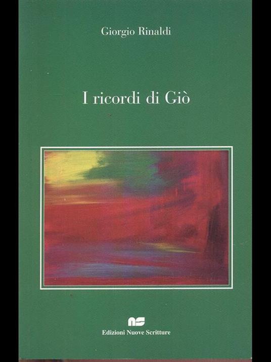 I ricordi di Giò - copertina
