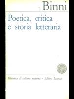 Poetica, critica e storia letteraria