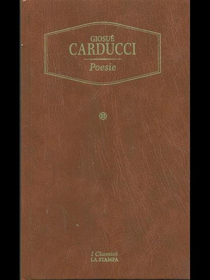 Poesie - Giosuè Carducci - copertina
